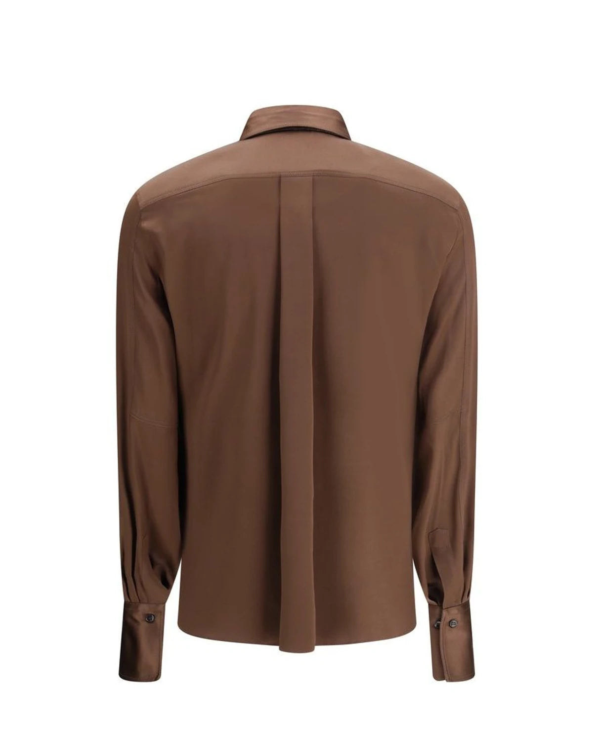 Brunello Cucinelli Dress Shirt in brown, Silk — view 2