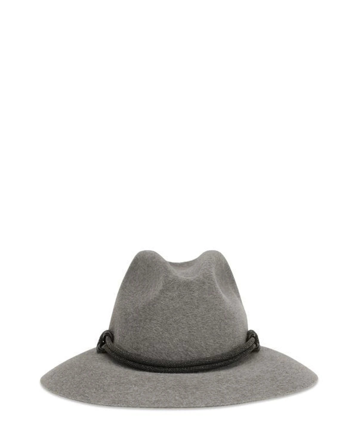 Brunello Cucinelli Fedora in gray, Felt