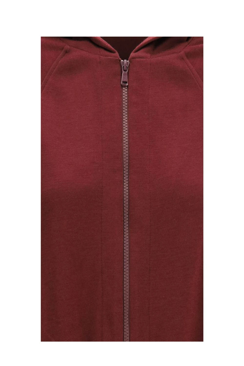 Brunello Cucinelli Hoodie in red, Cotton — view 3
