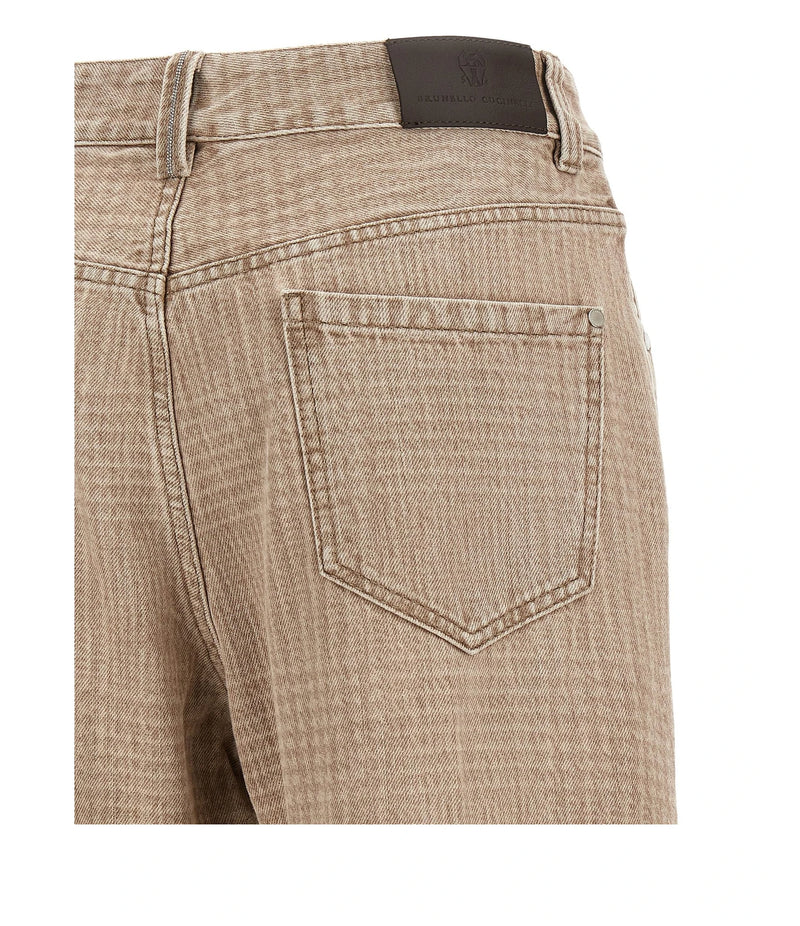 Brunello Cucinelli Jean in beige, Cotton — view 4