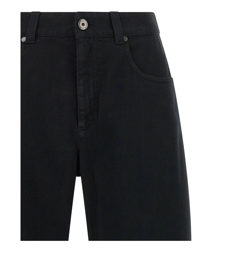 Brunello Cucinelli Jean in black, Cotton — view 3