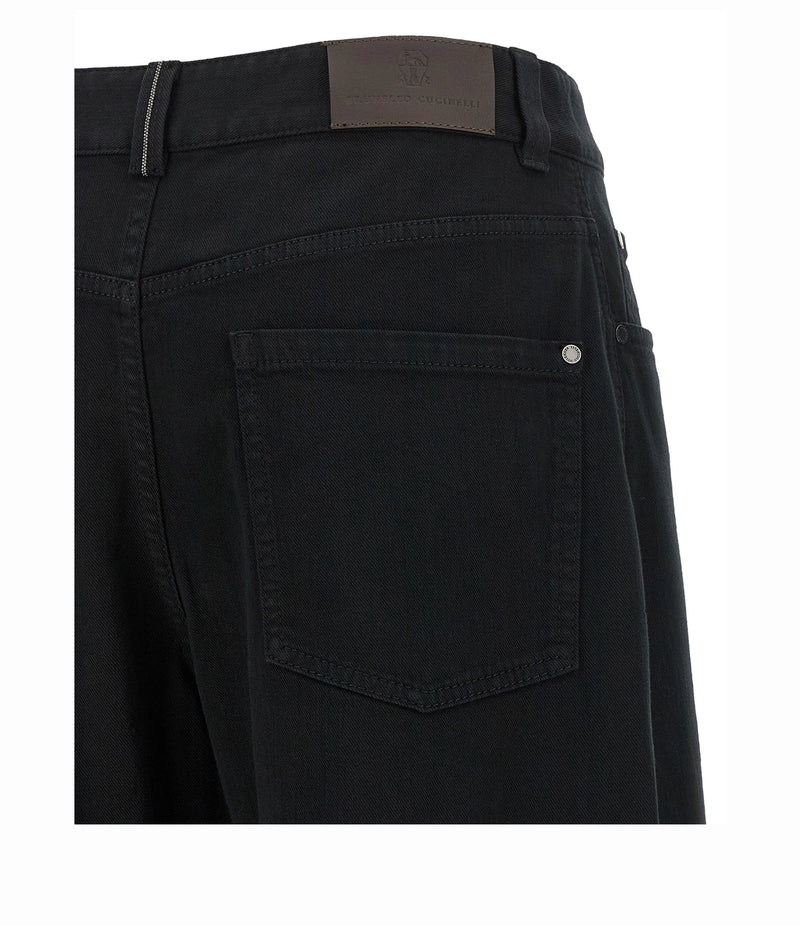 Brunello Cucinelli Jean in black, Cotton — view 4