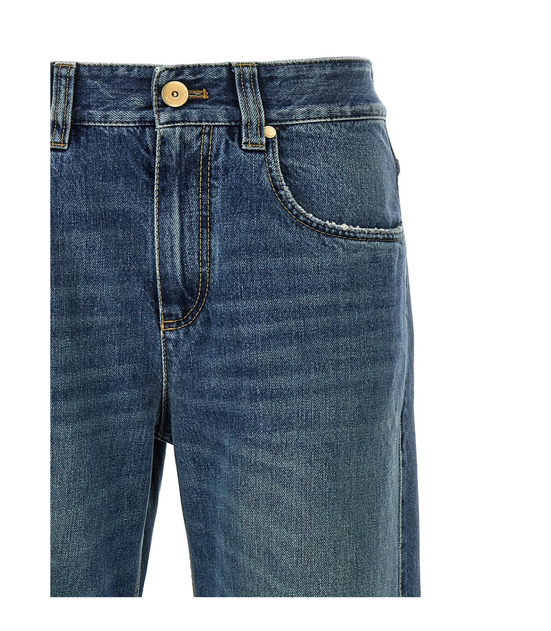 Brunello Cucinelli Jean in blue, Cotton — view 3