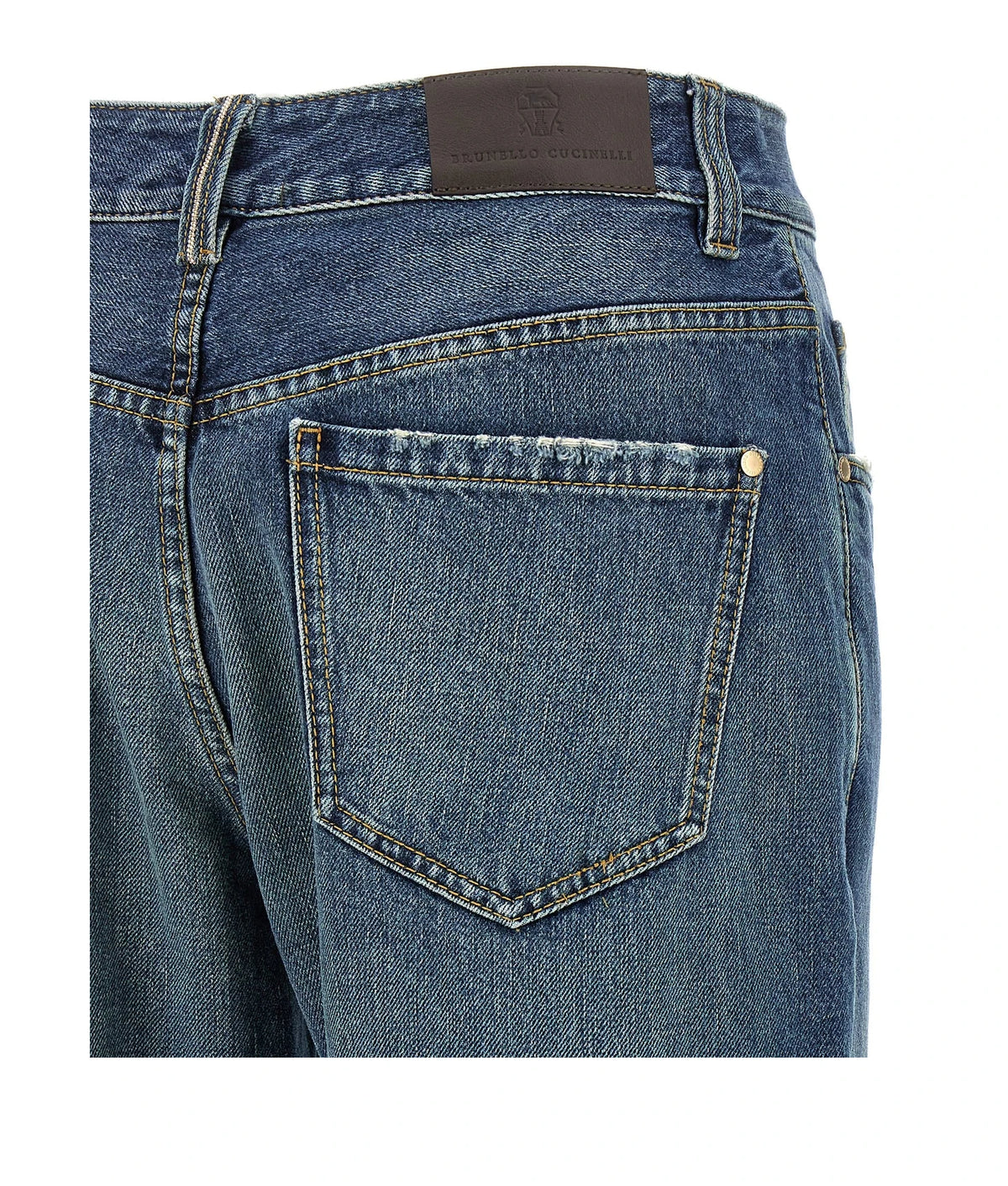 Brunello Cucinelli Jean in blue, Cotton — view 4