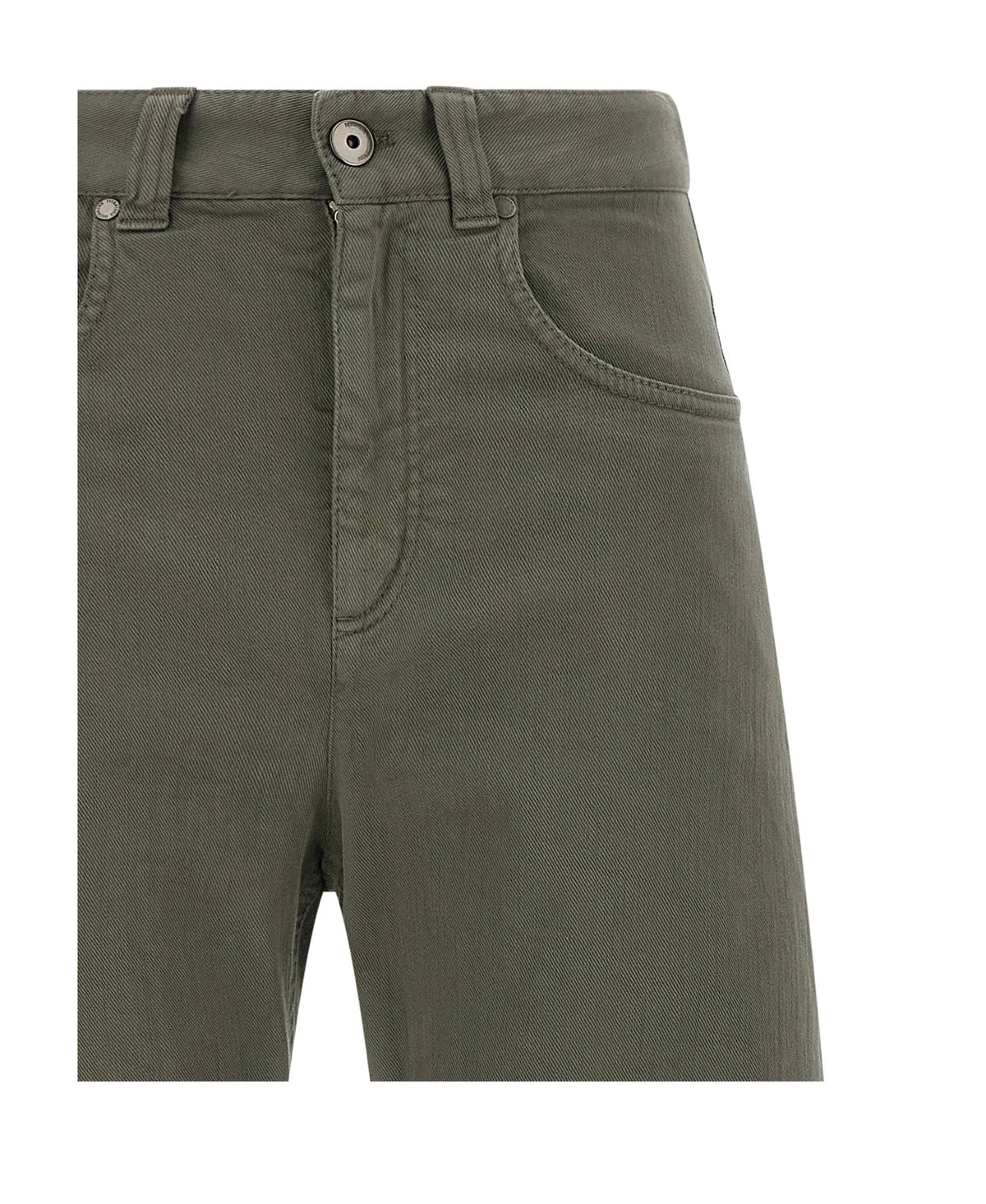 Brunello Cucinelli Jean in green, Cotton — view 3