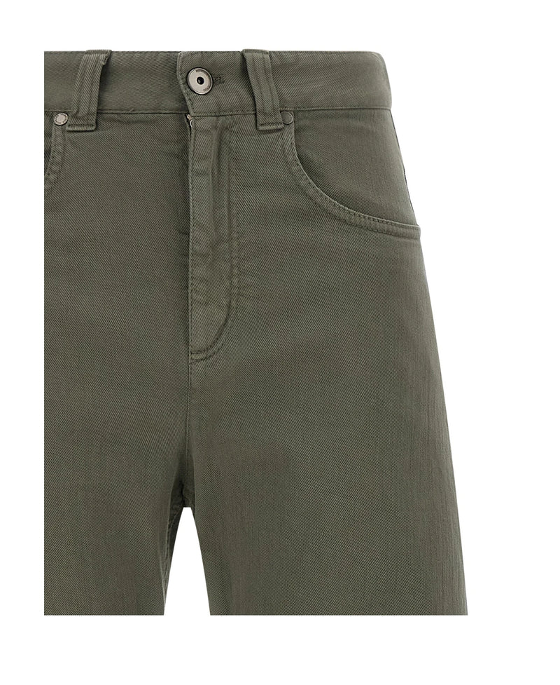 Brunello Cucinelli Jean in green, Cotton — view 3