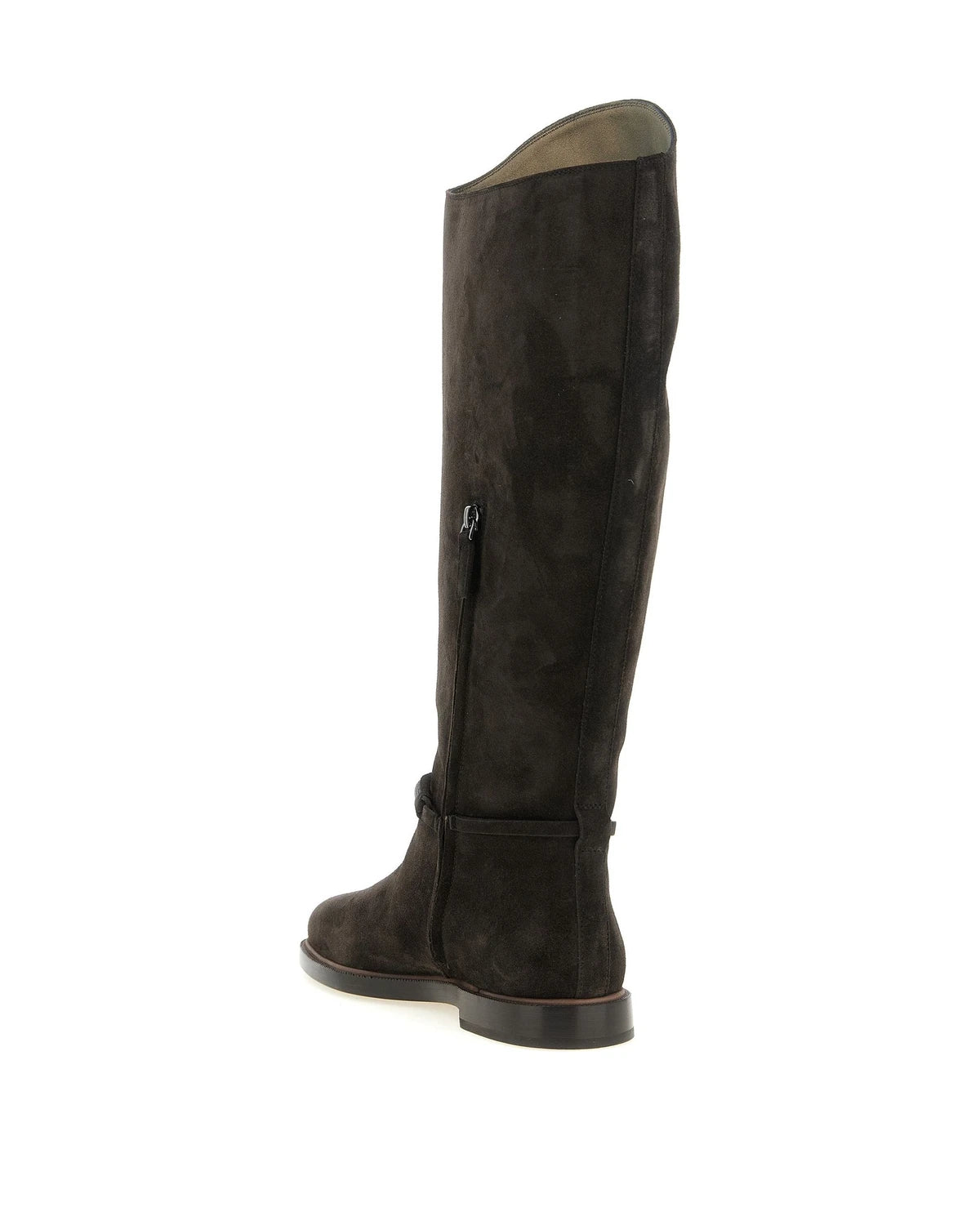 Brunello Cucinelli Knee High Boots in black, Calfskin Leather — view 3