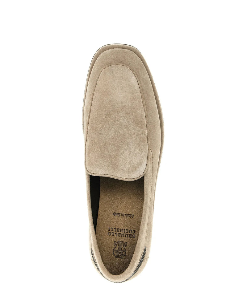 Brunello Cucinelli Loafers in beige, Calfskin Leather — view 4