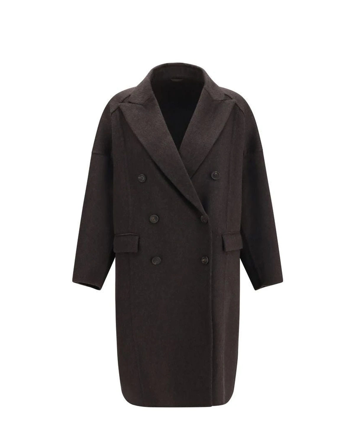 Brunello Cucinelli Overcoat in brown, Kashmir