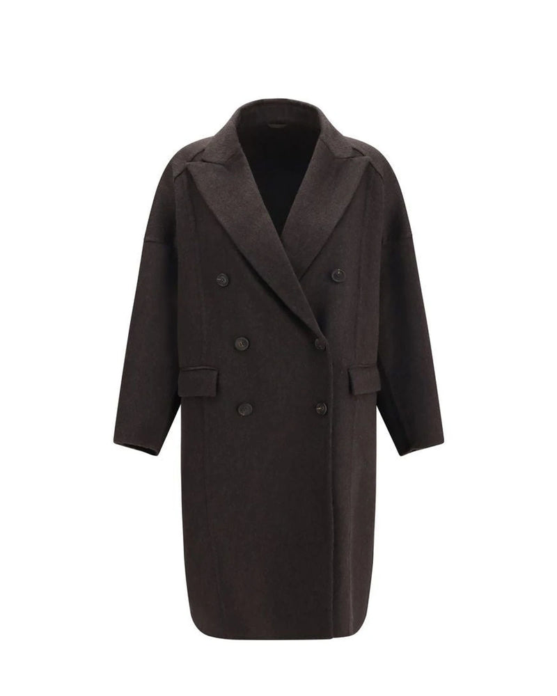 Brunello Cucinelli Overcoat in brown, Kashmir