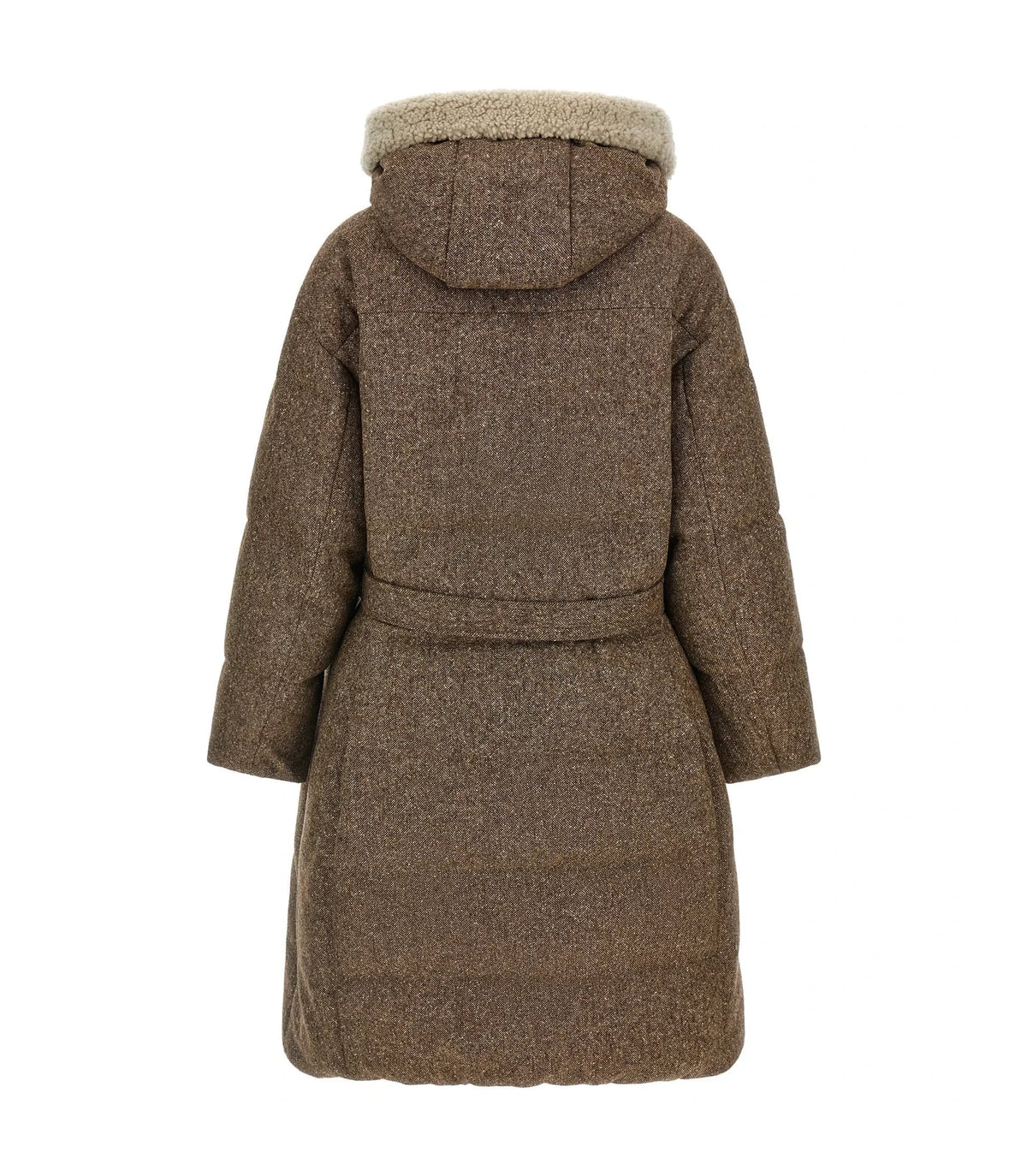 Brunello Cucinelli Overcoat in brown, Virgin Wool — view 2