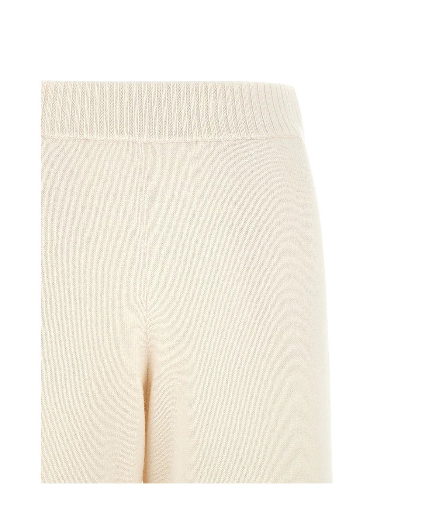 Brunello Cucinelli Palazzo Pant in white, Cashmere — view 3