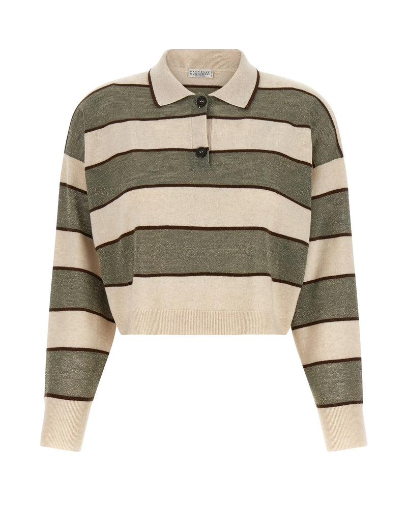 Brunello Cucinelli Polo in multicolor, Virgin Wool