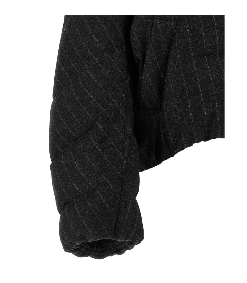 Brunello Cucinelli Puffer Jacket in gray, Virgin Wool — view 4