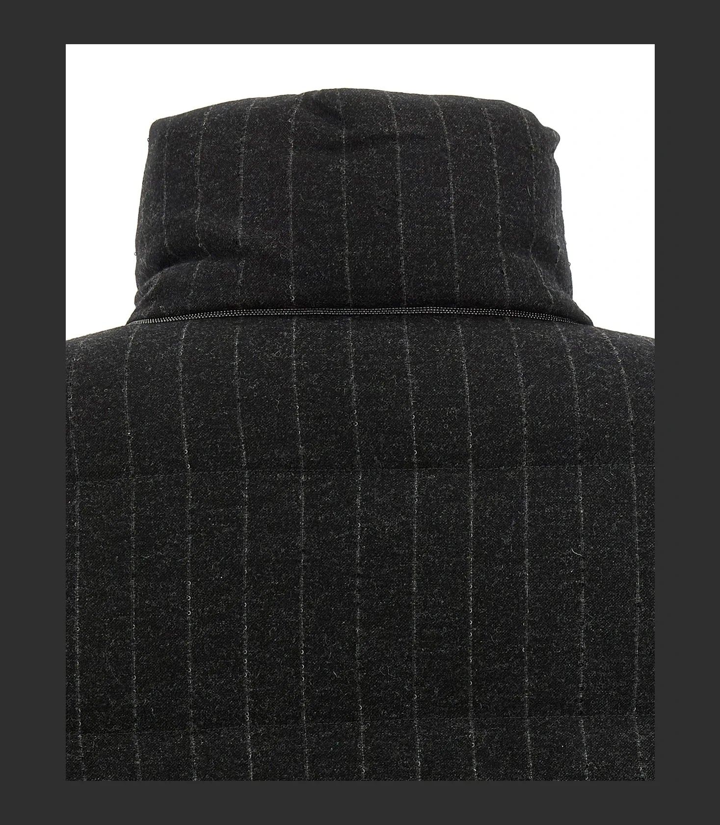 Brunello Cucinelli Puffer Jacket in gray, Virgin Wool — view 5