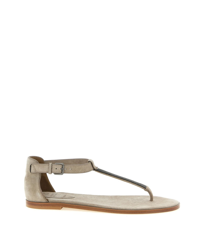 Brunello Cucinelli Sandals in beige, Calfskin Leather