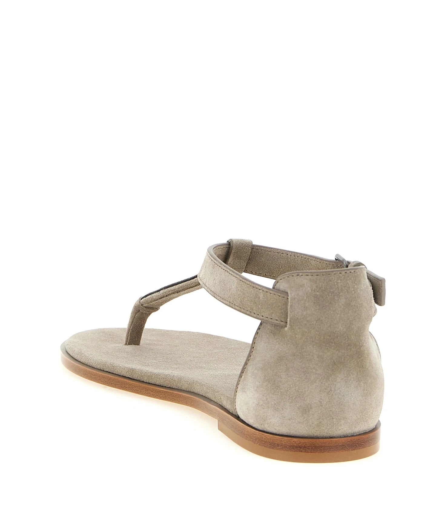Brunello Cucinelli Sandals in beige, Calfskin Leather — view 3