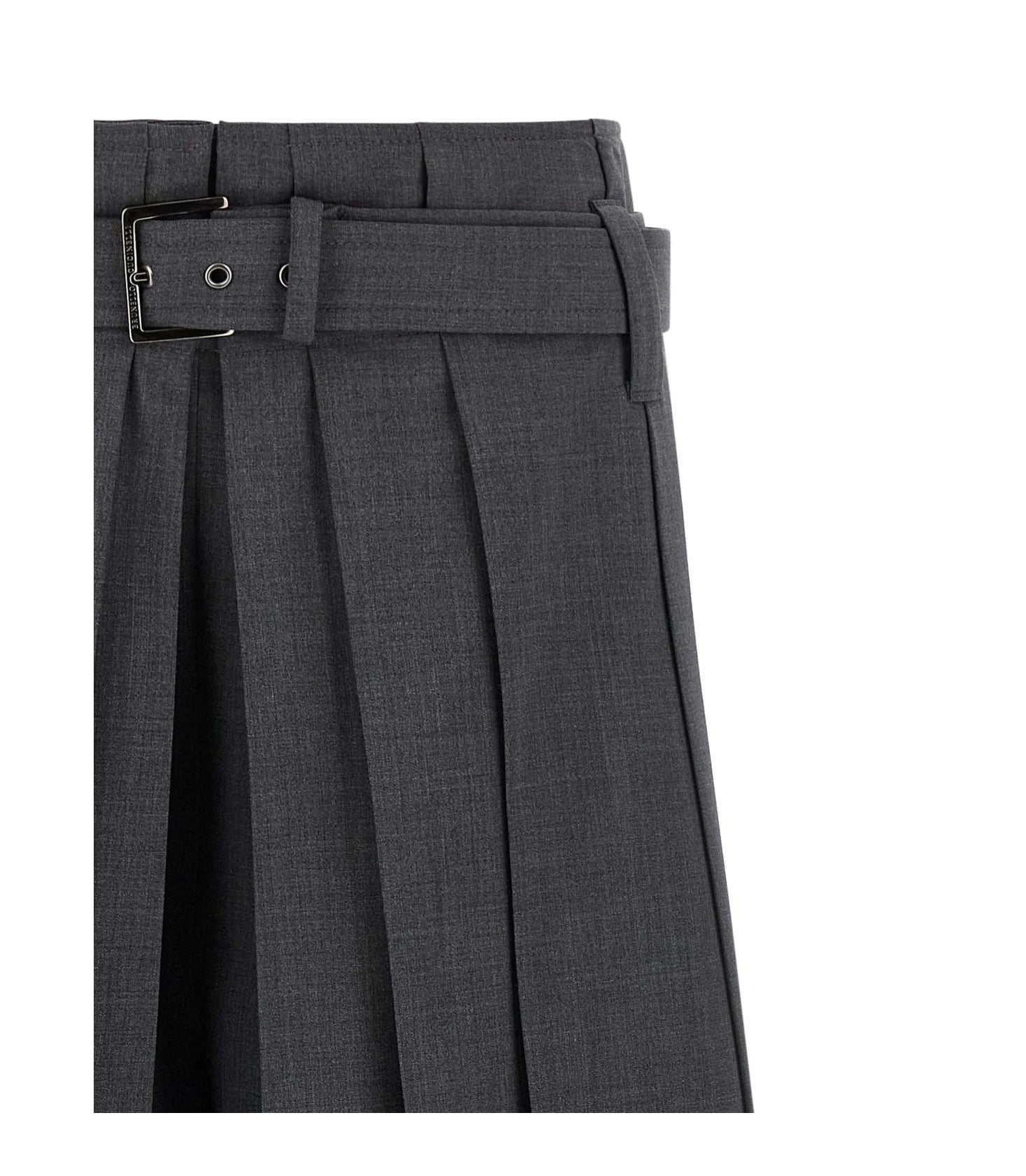 Brunello Cucinelli Short Trouser in gray, Virgin Wool — view 3
