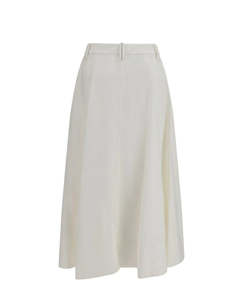 Brunello Cucinelli Skirt in white, Viscose — view 2