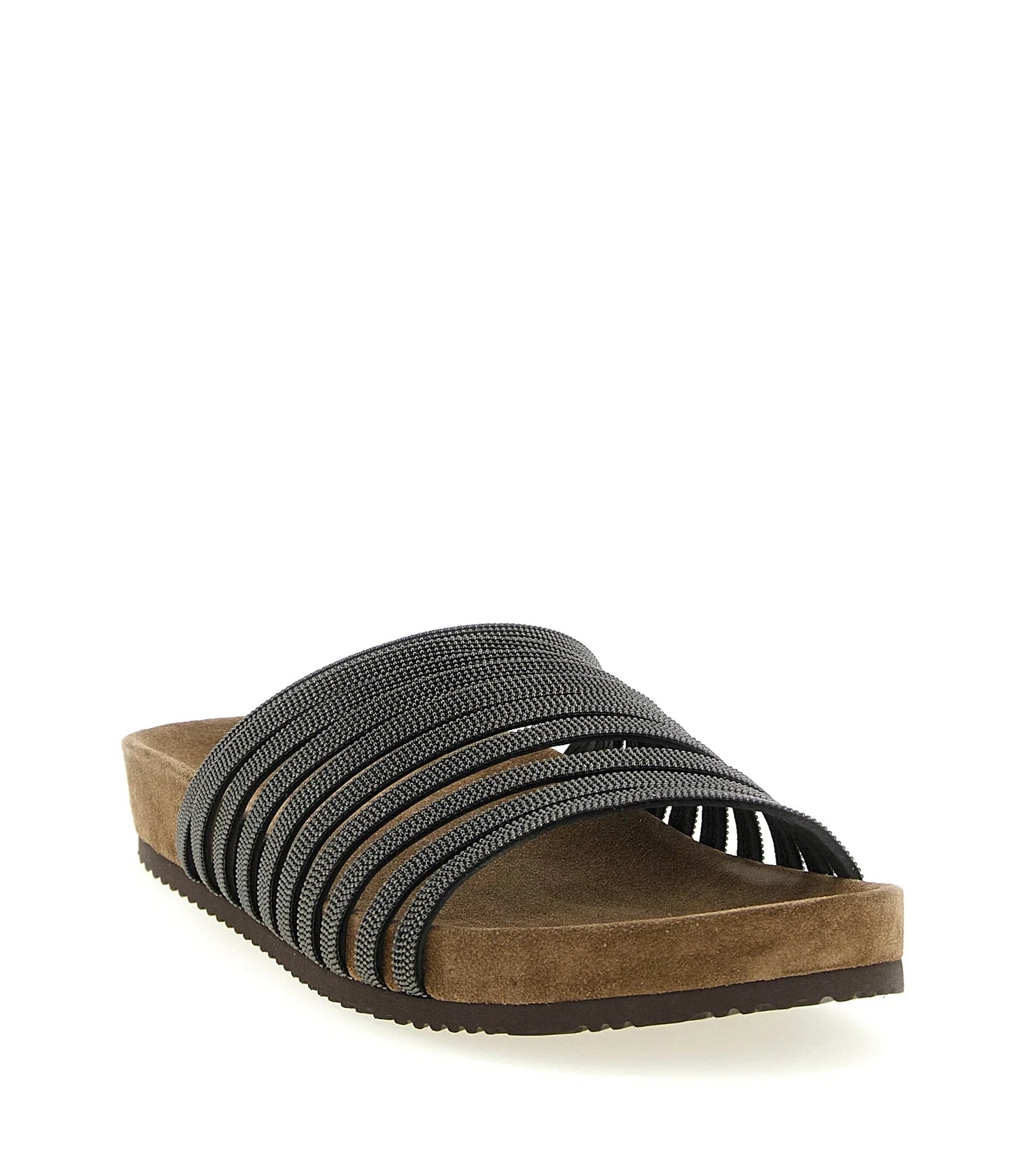 Brunello Cucinelli Black Slides 