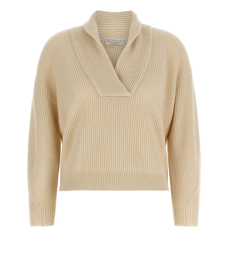 Brunello Cucinelli Sweater in beige, Cashmere