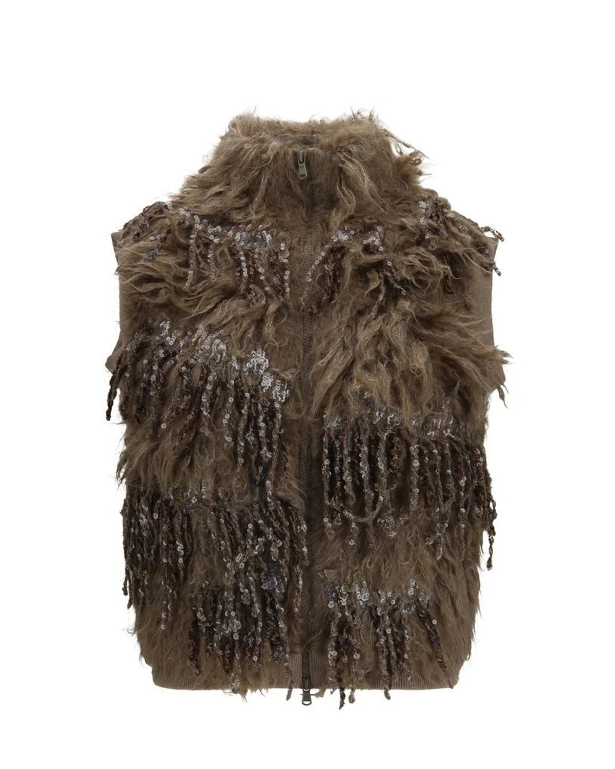 Brunello Cucinelli Sweater in beige, Mohair