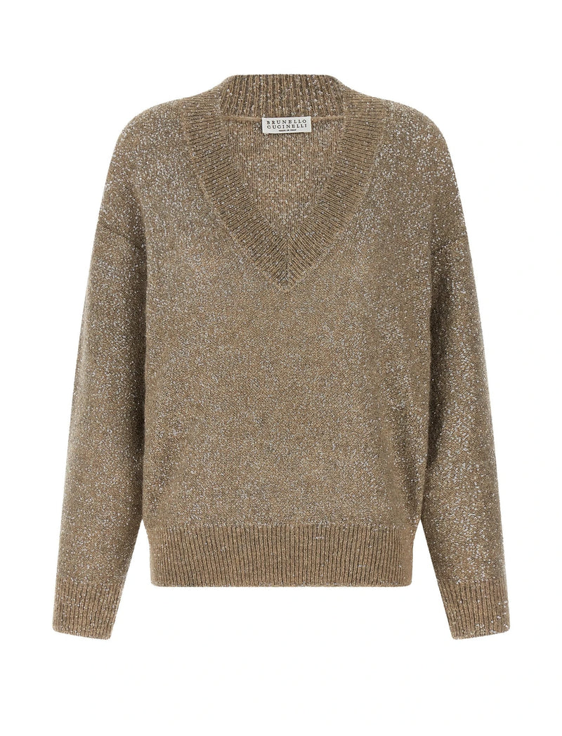 Brunello Cucinelli Sweater in beige, Polyamide
