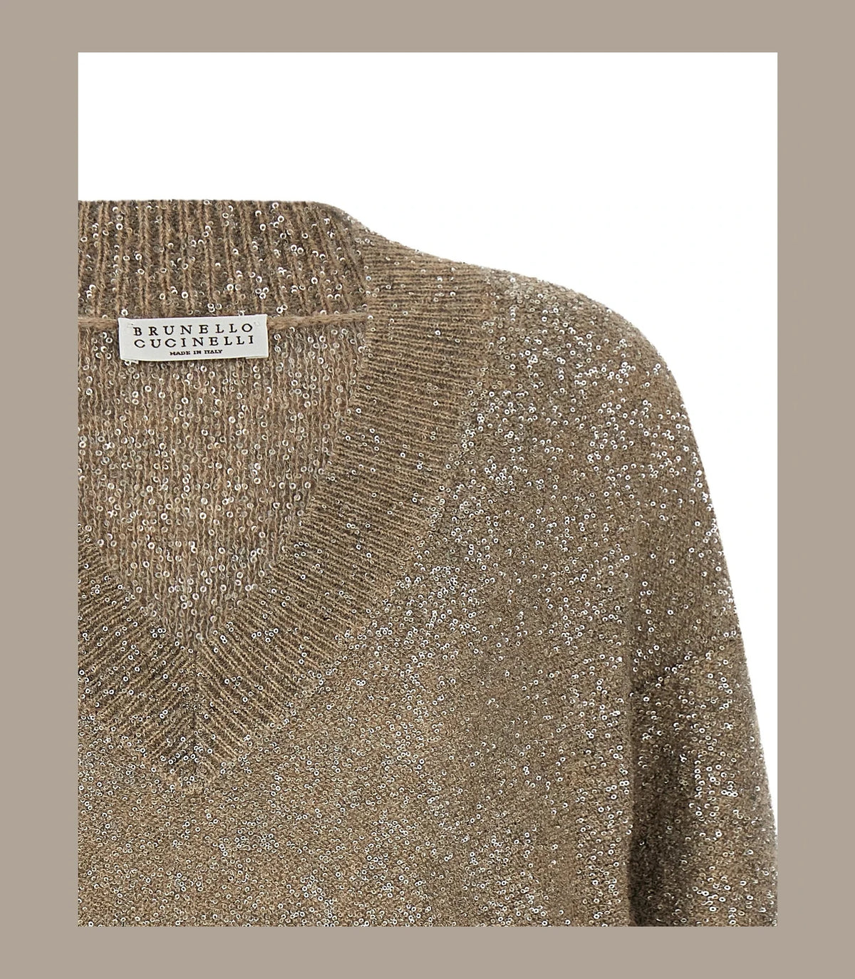 Brunello Cucinelli Sweater in beige, Polyamide — view 3
