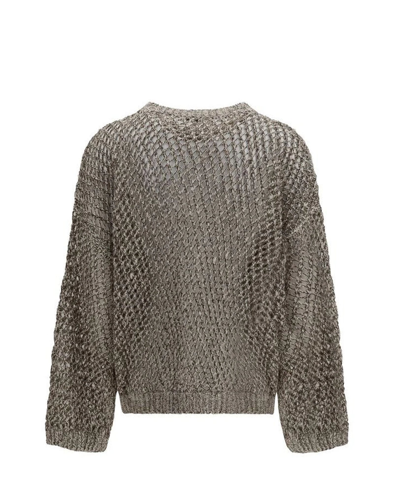 Brunello Cucinelli Sweater in beige, Silk — view 2