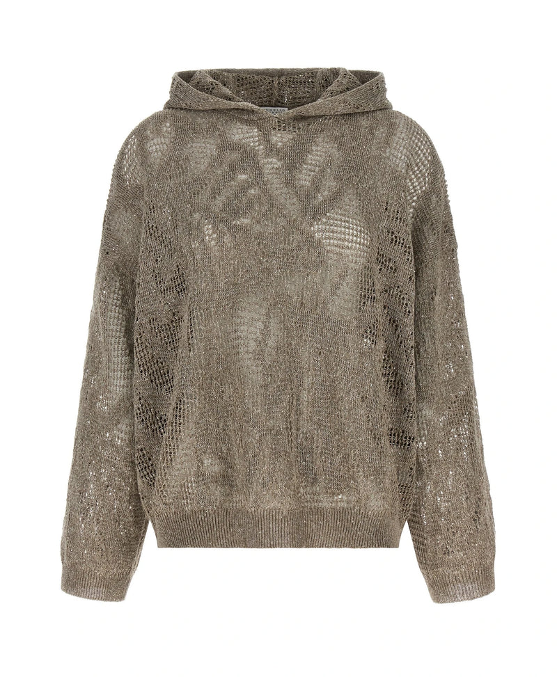 Brunello Cucinelli Sweater in brown, Linen