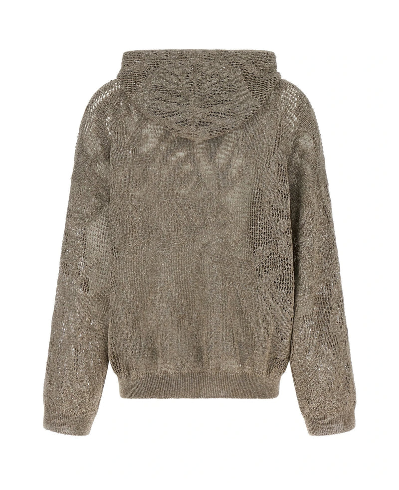 Brunello Cucinelli Sweater in brown, Linen — view 2