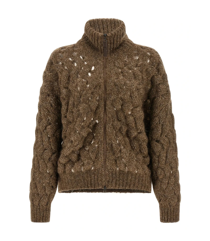 Brunello Cucinelli Sweater in brown, Mohair Wool