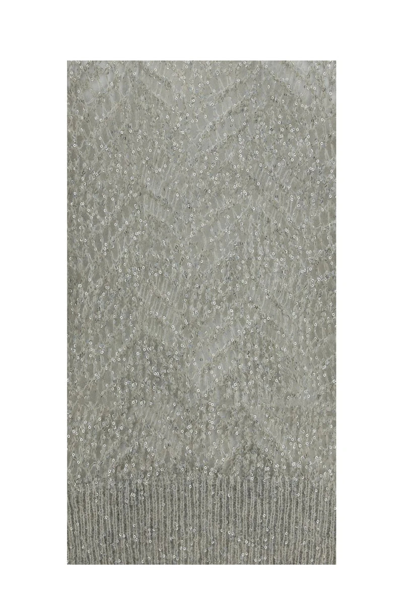 Brunello Cucinelli Sweater in gray, Linen — view 3