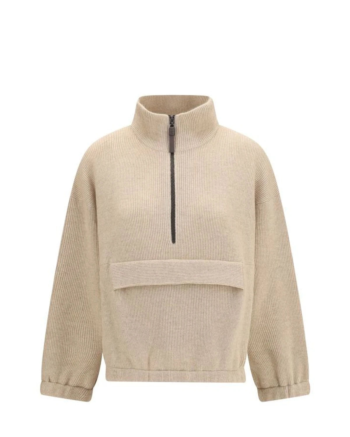 Brunello Cucinelli Sweatshirt in beige, Kashmir
