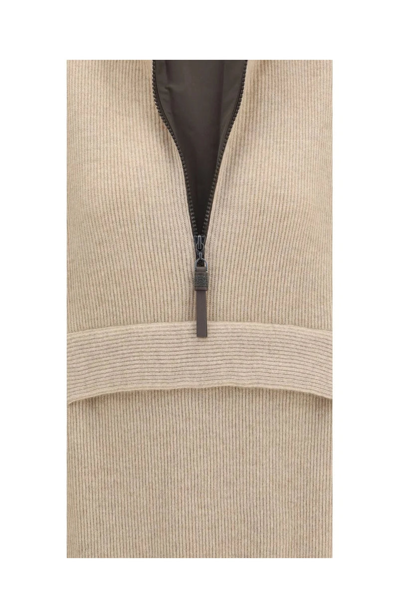 Brunello Cucinelli Sweatshirt in beige, Kashmir — view 3