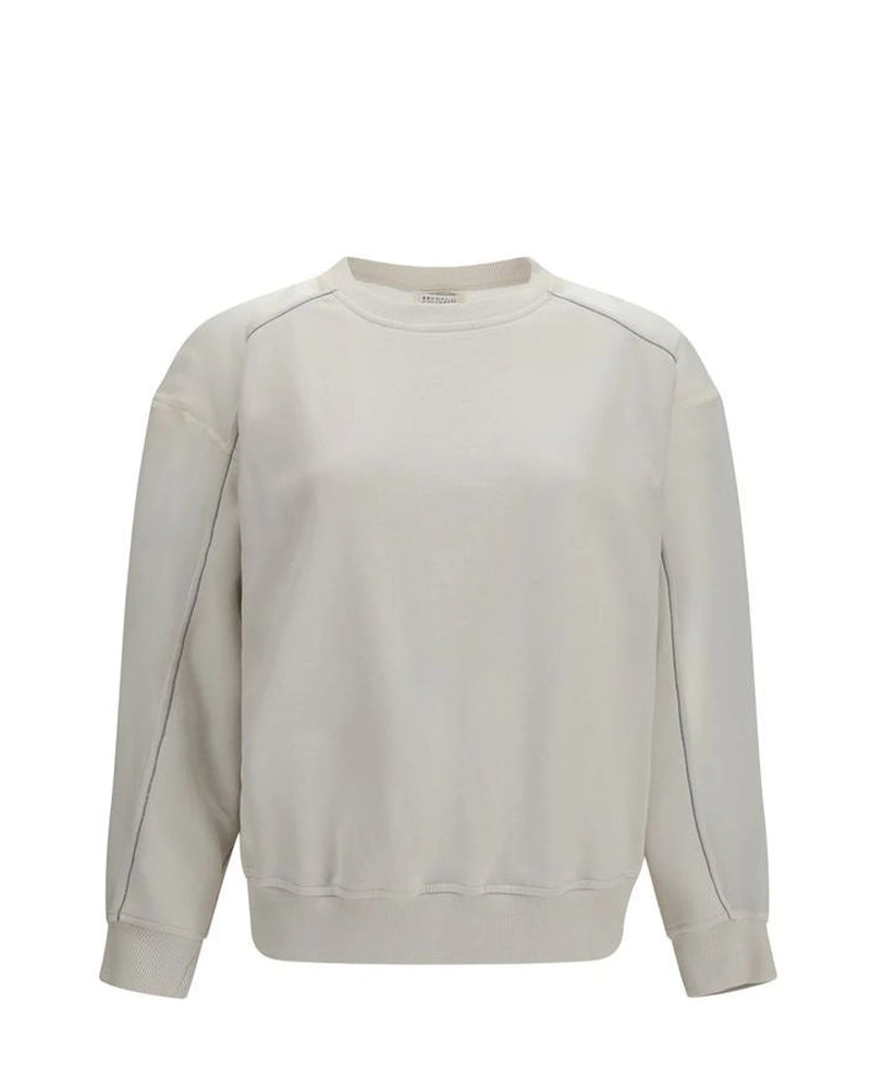 Brunello Cucinelli Sweatshirt in white, Cotton