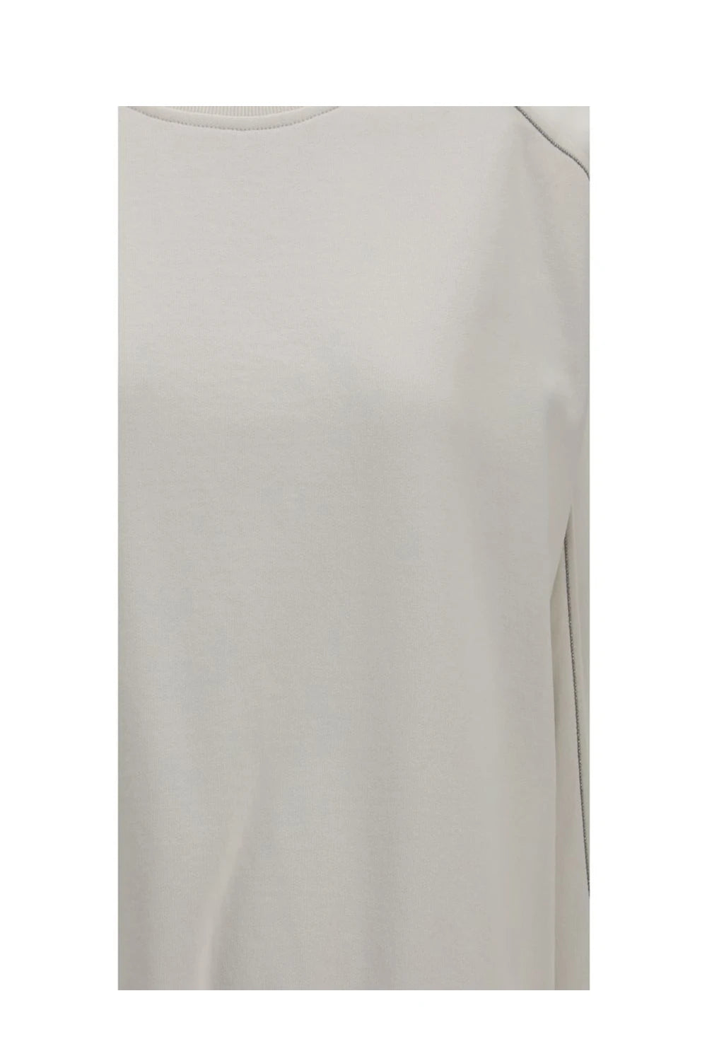 Brunello Cucinelli Sweatshirt in white, Cotton — view 3