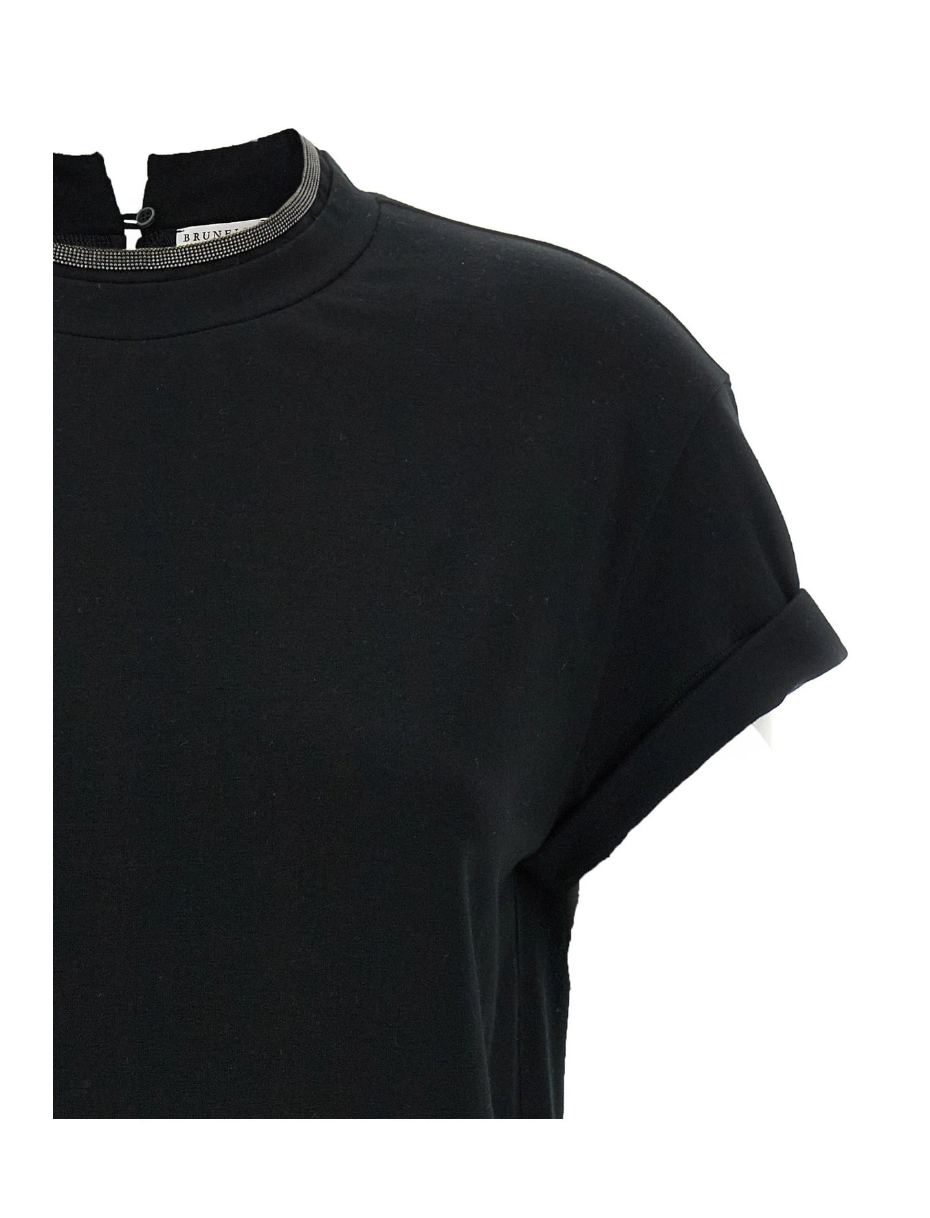 Brunello Cucinelli T-Shirt in black, Cotton — view 3