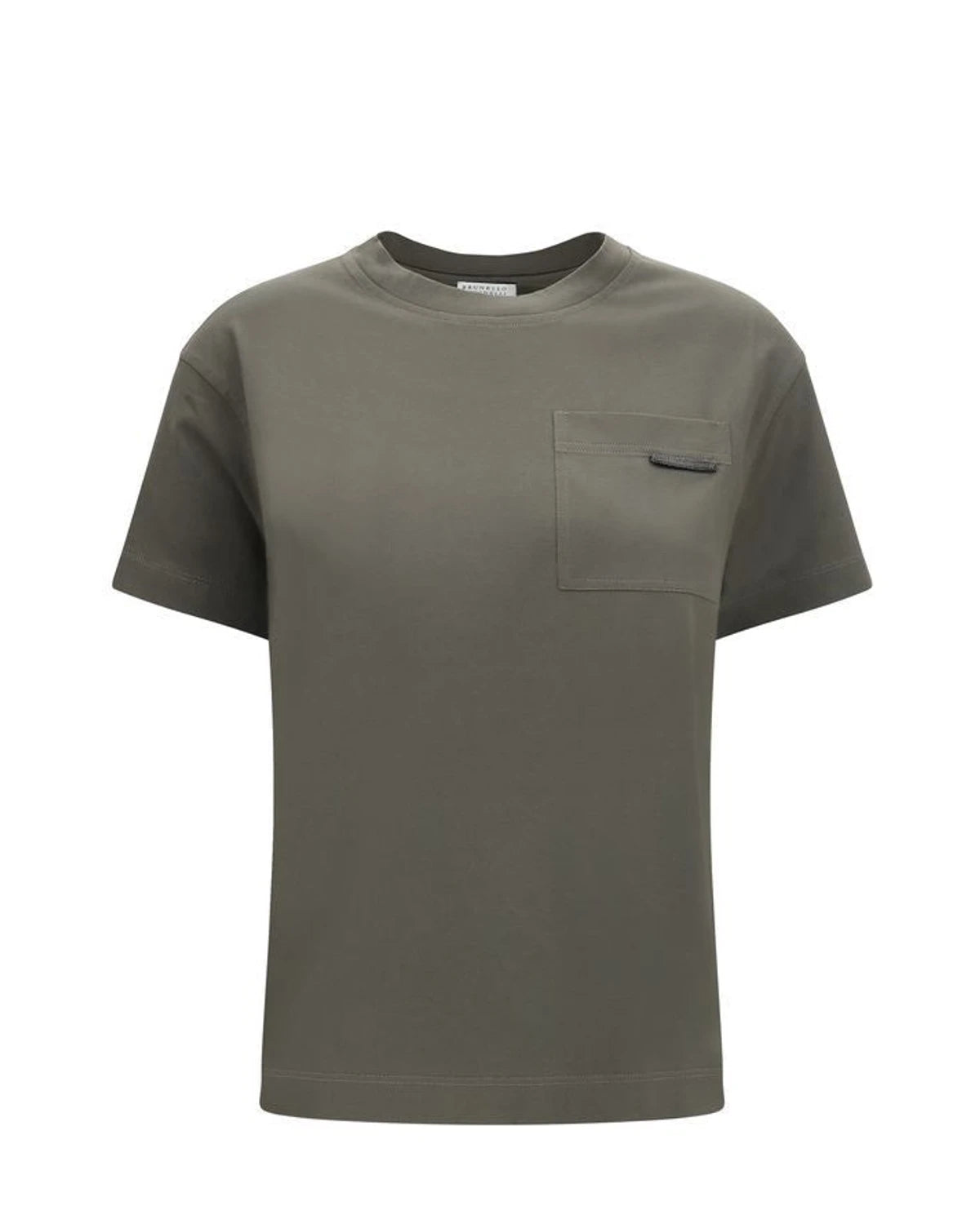 Brunello Cucinelli T-Shirt in green, Cotton