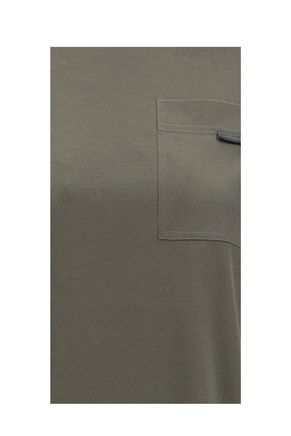 Brunello Cucinelli T-Shirt in green, Cotton — view 3