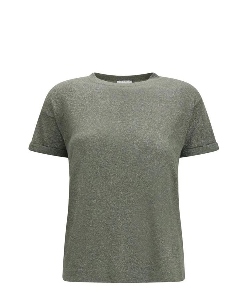 Brunello Cucinelli T-Shirt in green, Nylon