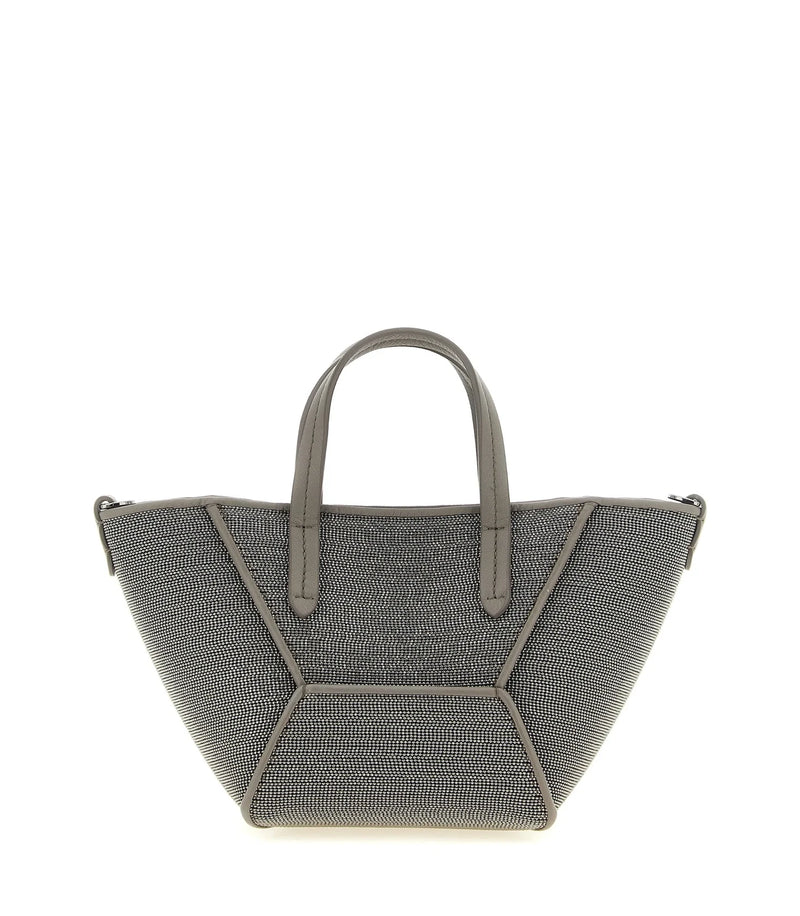Brunello Cucinelli Tote Bag in gray, Calfskin Leather