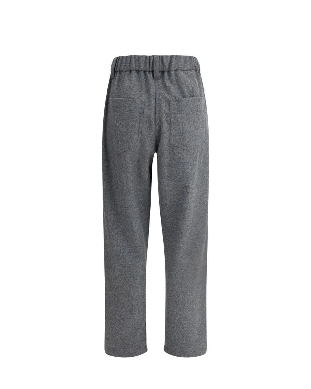 Brunello Cucinelli Trouser in gray, Fleece Wool — view 2