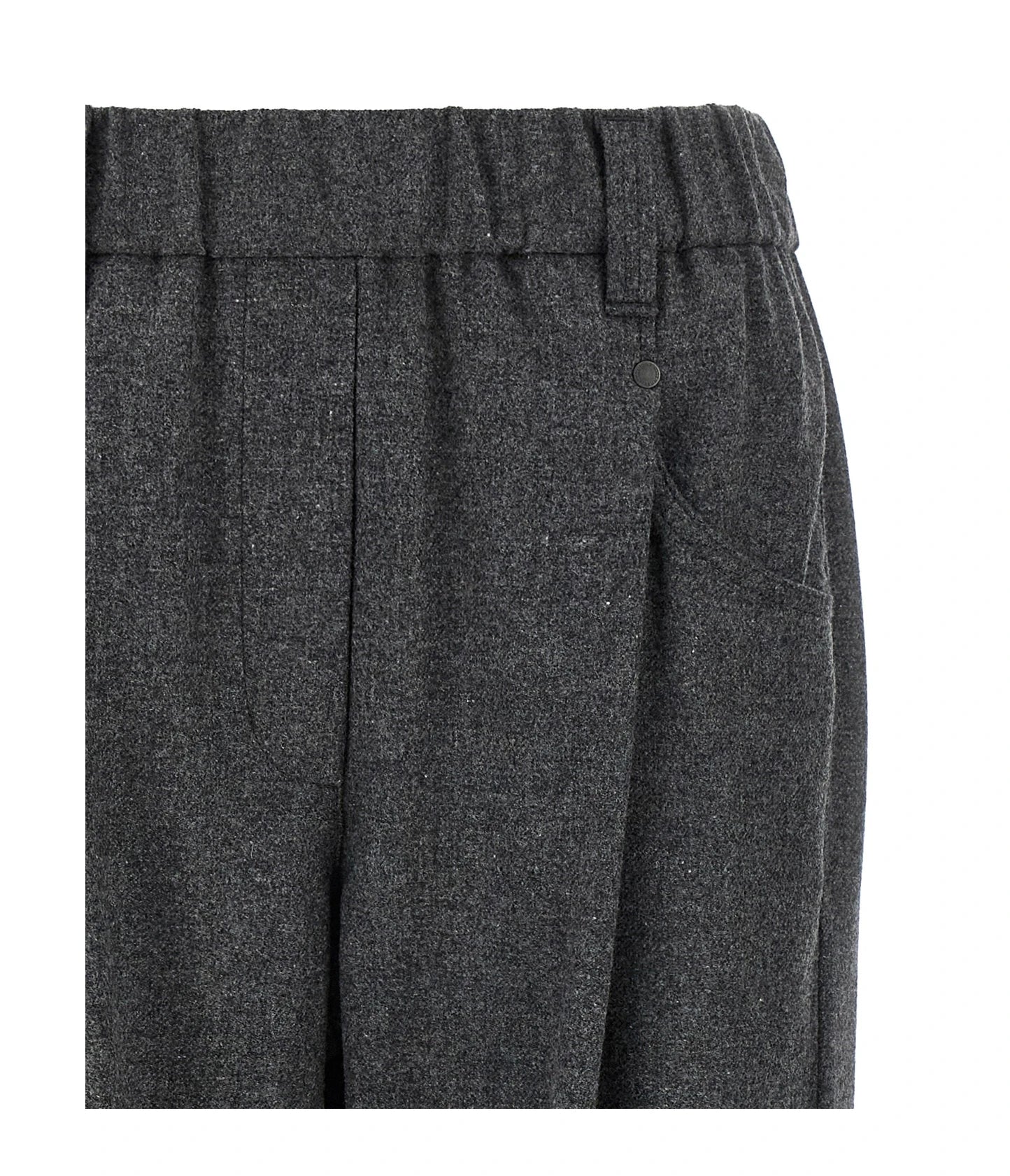 Brunello Cucinelli Trouser in gray, Virgin Wool — view 3