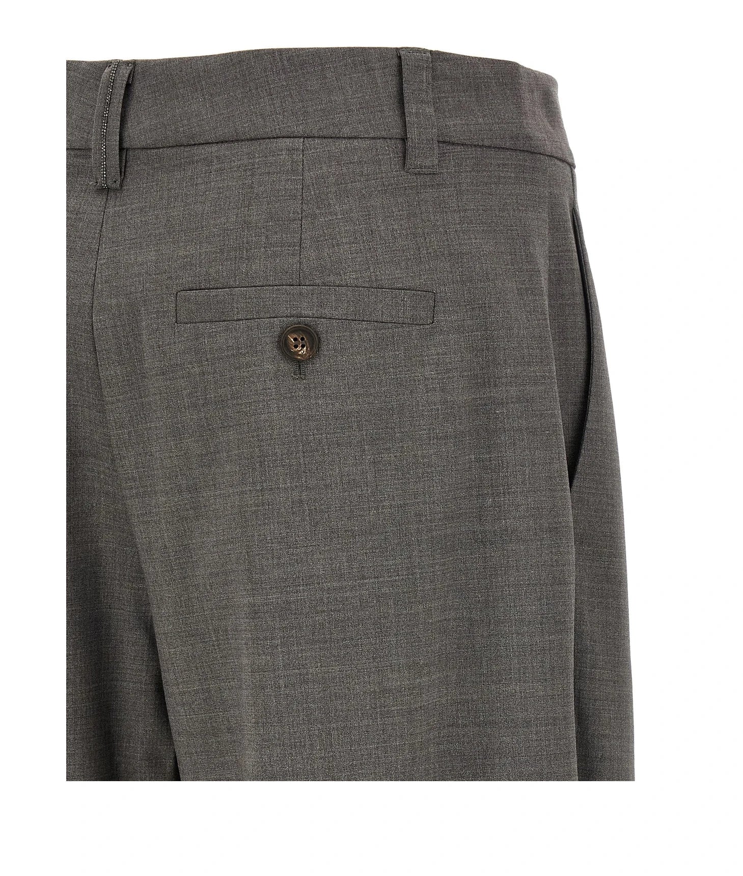 Brunello Cucinelli Trouser in gray, Virgin Wool — view 4
