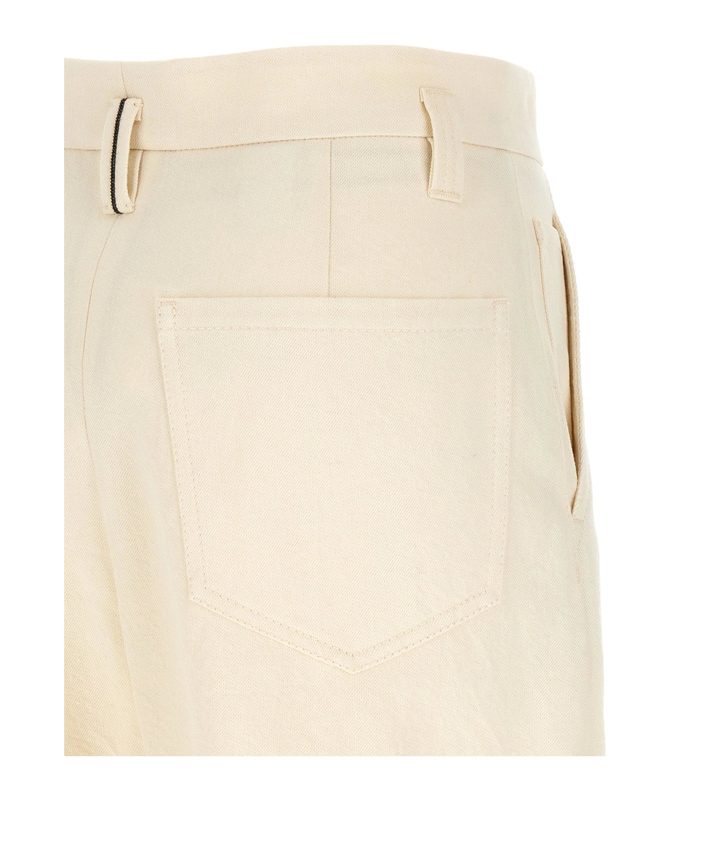 Brunello Cucinelli Trouser in white, Cotton — view 4