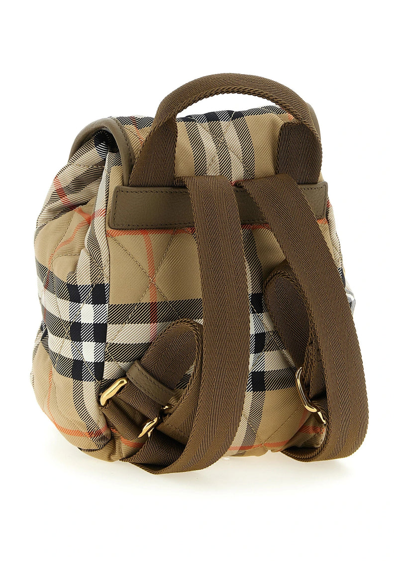 Burberry Backpack Handbag in beige, Polyamide — view 2