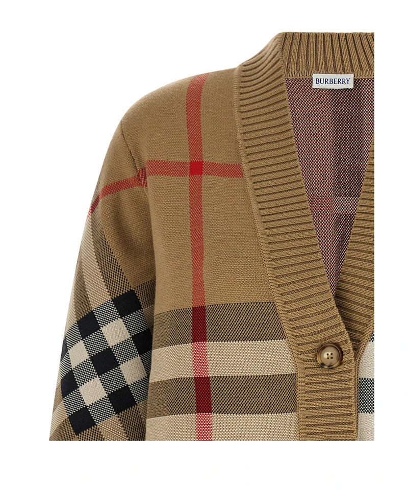 Burberry Cardigan in beige, Polyester — view 3