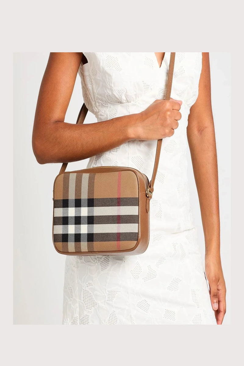 Burberry Cross Body Bag in brown, Leather — view 2