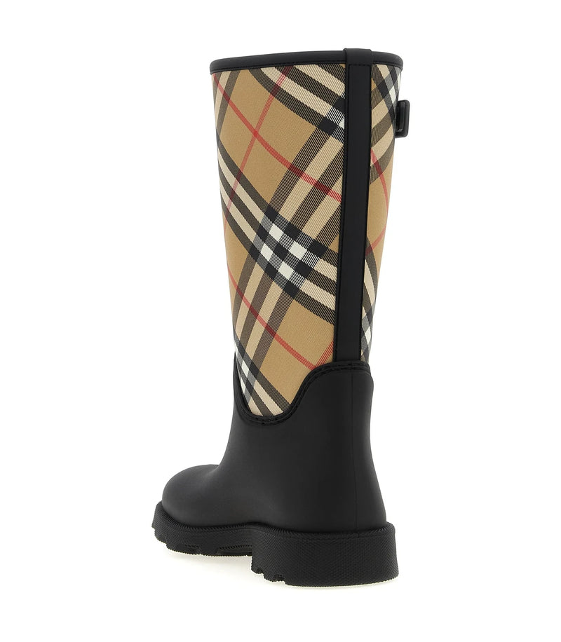 Burberry Knee High Boots in black, Rubber — view 3